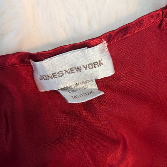 Vtg 90s Ox Blood Satin Slip Dress - Picture 5 of 7